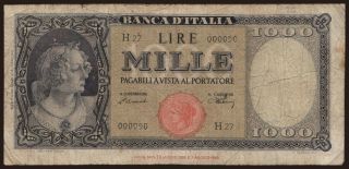 1000 lire, 1947