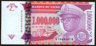 1.000.000 zaires, 1996
