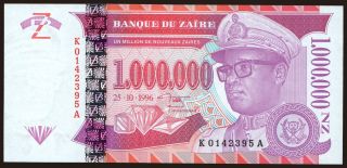 1.000.000 zaires, 1996