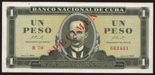 1 peso, 1966, SPECIMEN