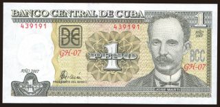 1 peso, 2007