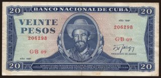 20 pesos, 1987