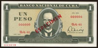 1 peso, 1979, ESPECIMEN