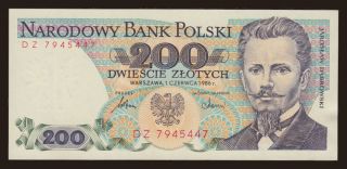 200 zlotych, 1986