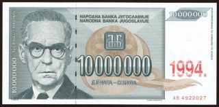 10.000.000 dinara, 1994