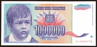 1.000.000 dinara, 1993