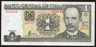 1 peso, 2001