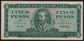 5 pesos, 1961