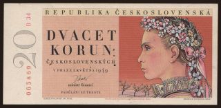 20 korun, 1949