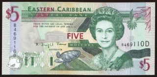 5 dollars, 1994, (Dominica)