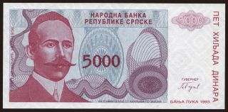 RSBH, 5000 dinara, 1993