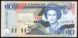 10 dollars, 1994, (Saint Vincent)