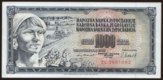 1000 dinara, 1981