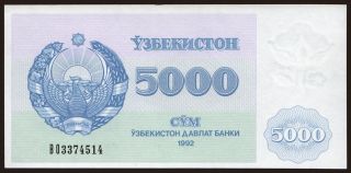 5000 sum, 1992