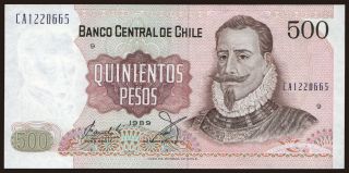 500 pesos, 1989