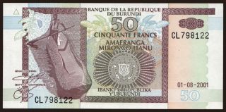 50 francs, 2001
