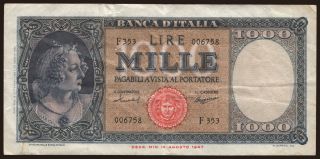 1000 lire, 1959