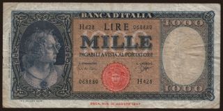 1000 lire, 1961
