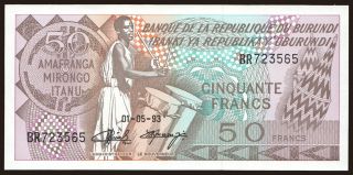 50 francs, 1993