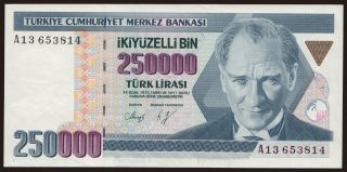 250.000 lira, 1992