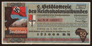 2. Geldlotterie des Reichskolonialbundes