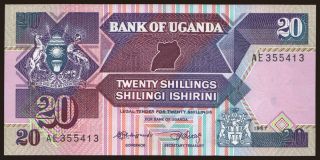 20 shillings, 1987