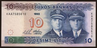 10 litu, 1993