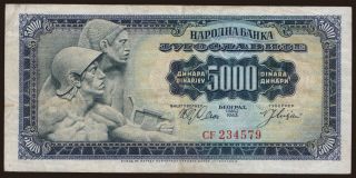 5000 dinara, 1963