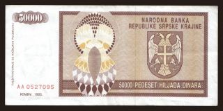 RSK, 50.000 dinara, 1992