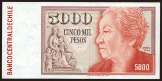 5000 pesos, 1991