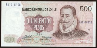 500 pesos, 1992