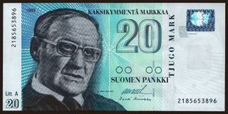 20 markkaa, 1993