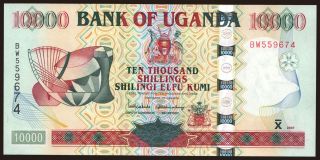 10.000 shillings, 2001