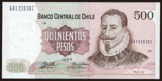 500 pesos, 1993