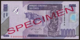 10.000 francs, 2005, SPECIMEN