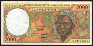 Chad, 2000 francs, 1997