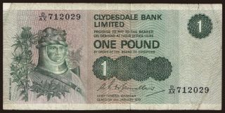 Clydesdale Bank, 1 pound, 1979