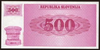 500 tolarjev, 1990