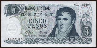 5 pesos, 1971