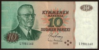 10 markkaa, 1980