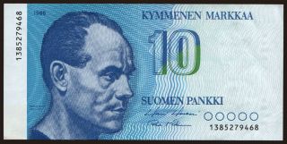 10 markkaa, 1986