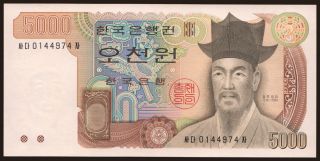 5000 won, 1983