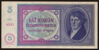 5 korun, 1938
