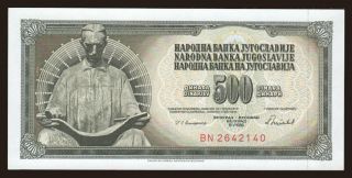 500 dinara, 1986