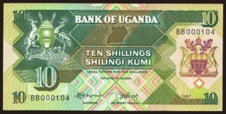 10 shillings, 1987