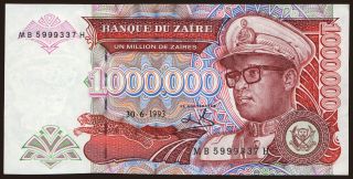 1.000.000 zaires, 1993