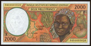 Cameroun, 2000 francs, 1994