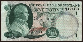 Royal Bank of Scotland, 1 pound, 1967