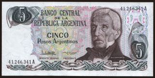 5 pesos, 1983