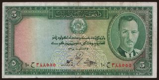 5 afghanis, 1939